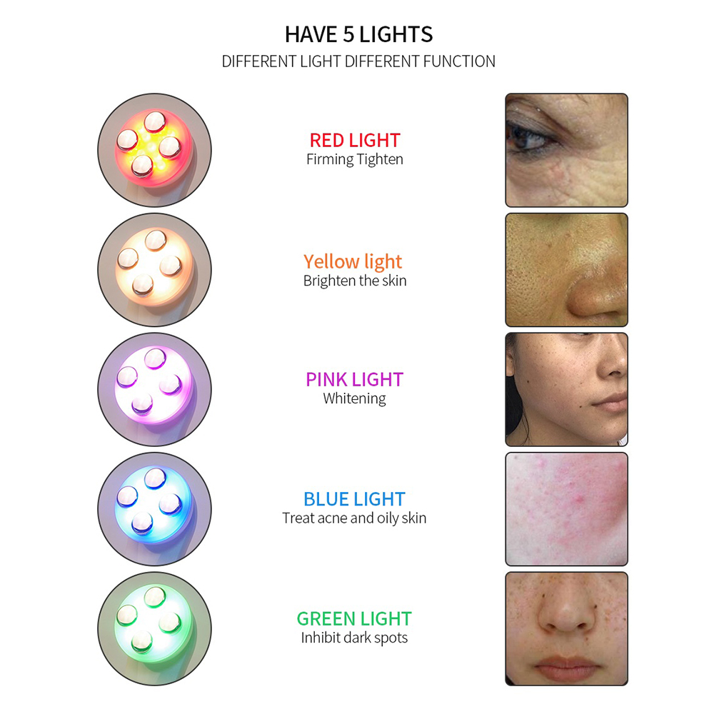 5 In 1 Home Facial Beauty Devi - Galvanic Skin Sensor avaliação e preço