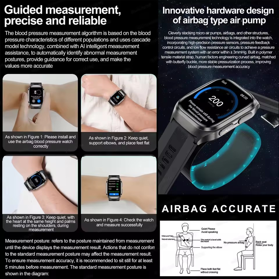 2026 New Upgrade AI Diagnostic - Fall Detection Watch avaliação e preço