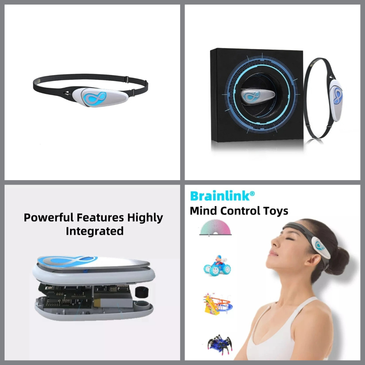 Dry Electrode EEG Brainwave He - Meditation Headband Eeg avaliação e preço