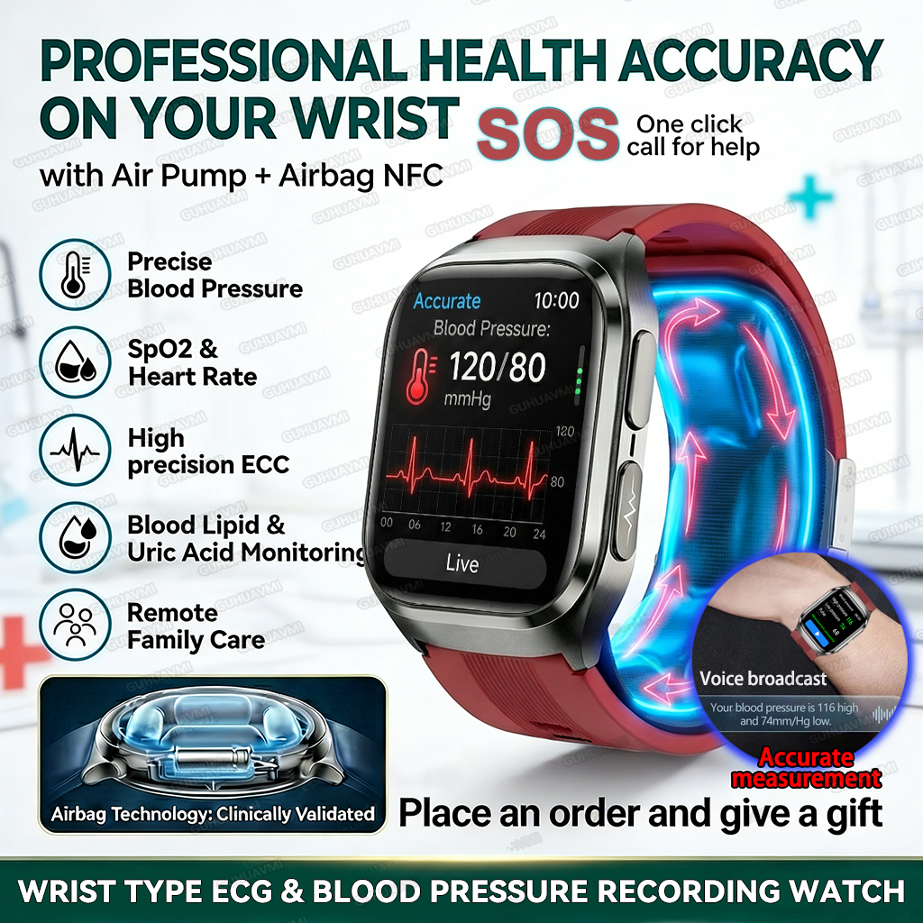 True Blood Pressure Smart Watc - Fall Detection Watch avaliação e preço