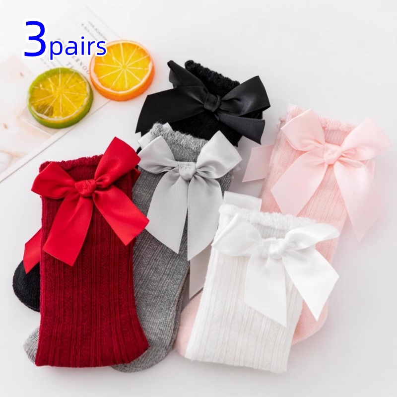 3Pairs/set Baby Girls Socks Bi - Baby Sock Oximeter avaliação e preço