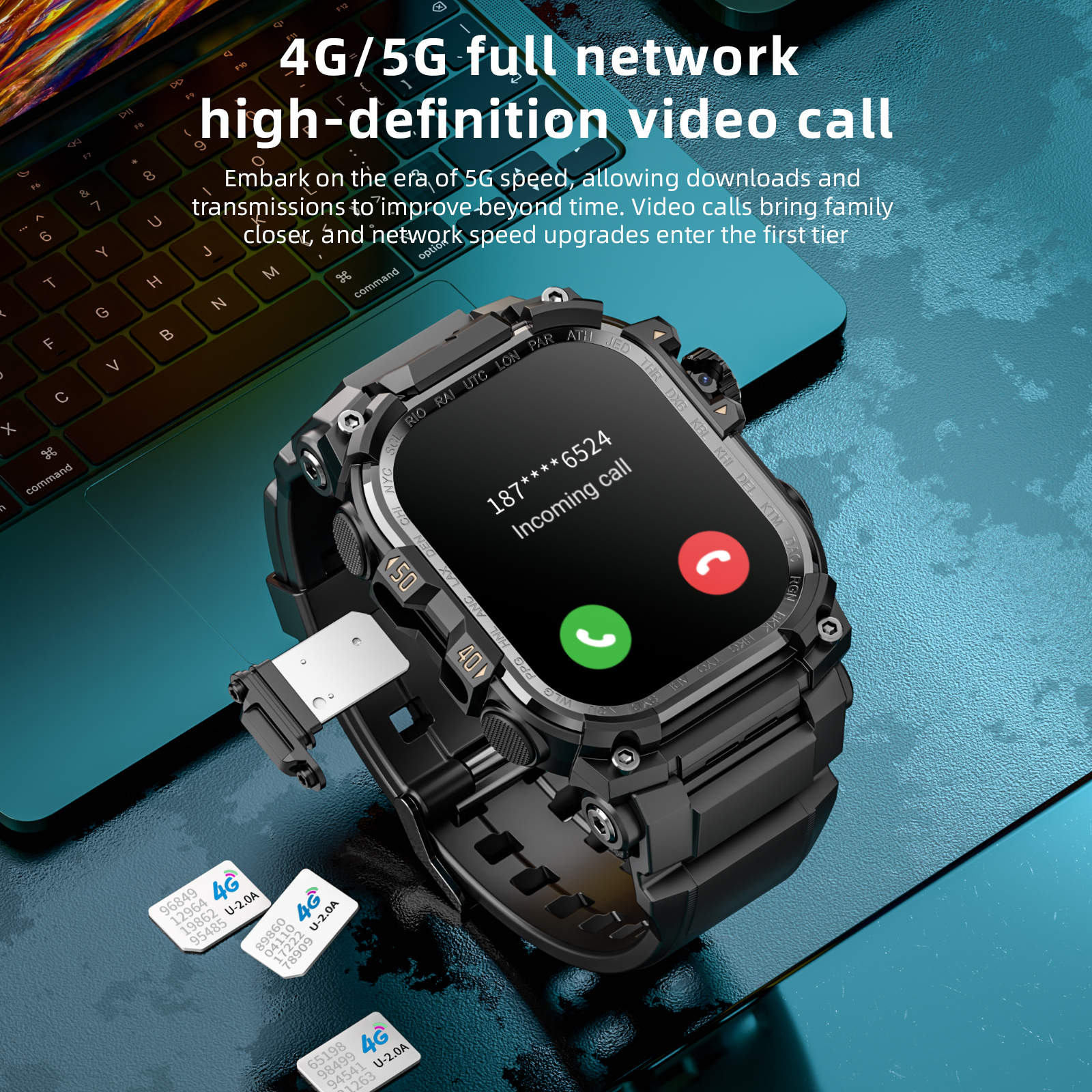 APPLLP 7 MAX Smartwatch 4G SIM - Fall Detection Watch avaliação e preço