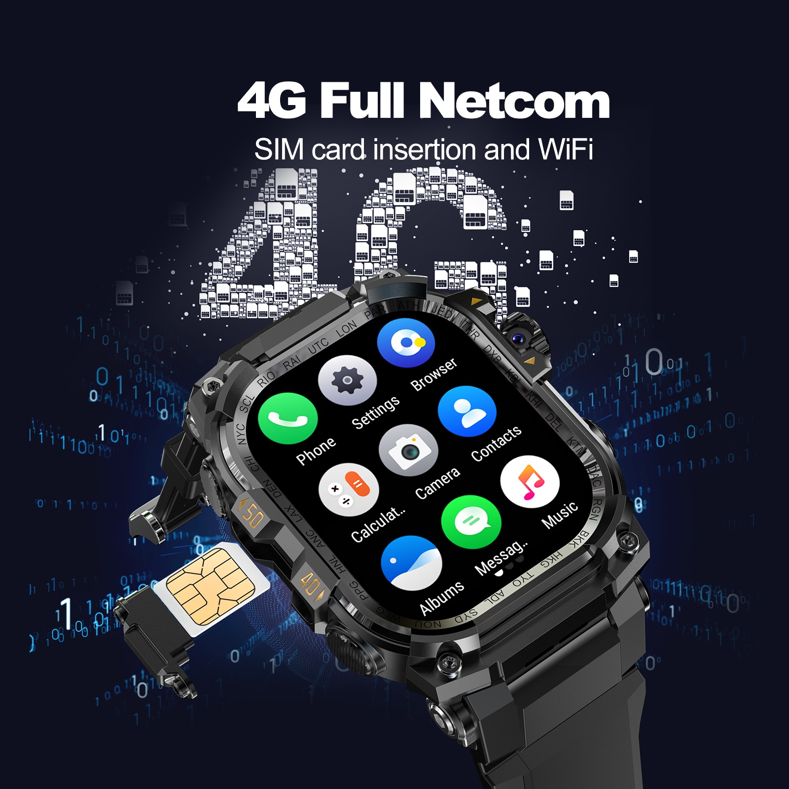 APPLLP 7 MAX Smartwatch 4G SIM - Fall Detection Watch avaliação e preço