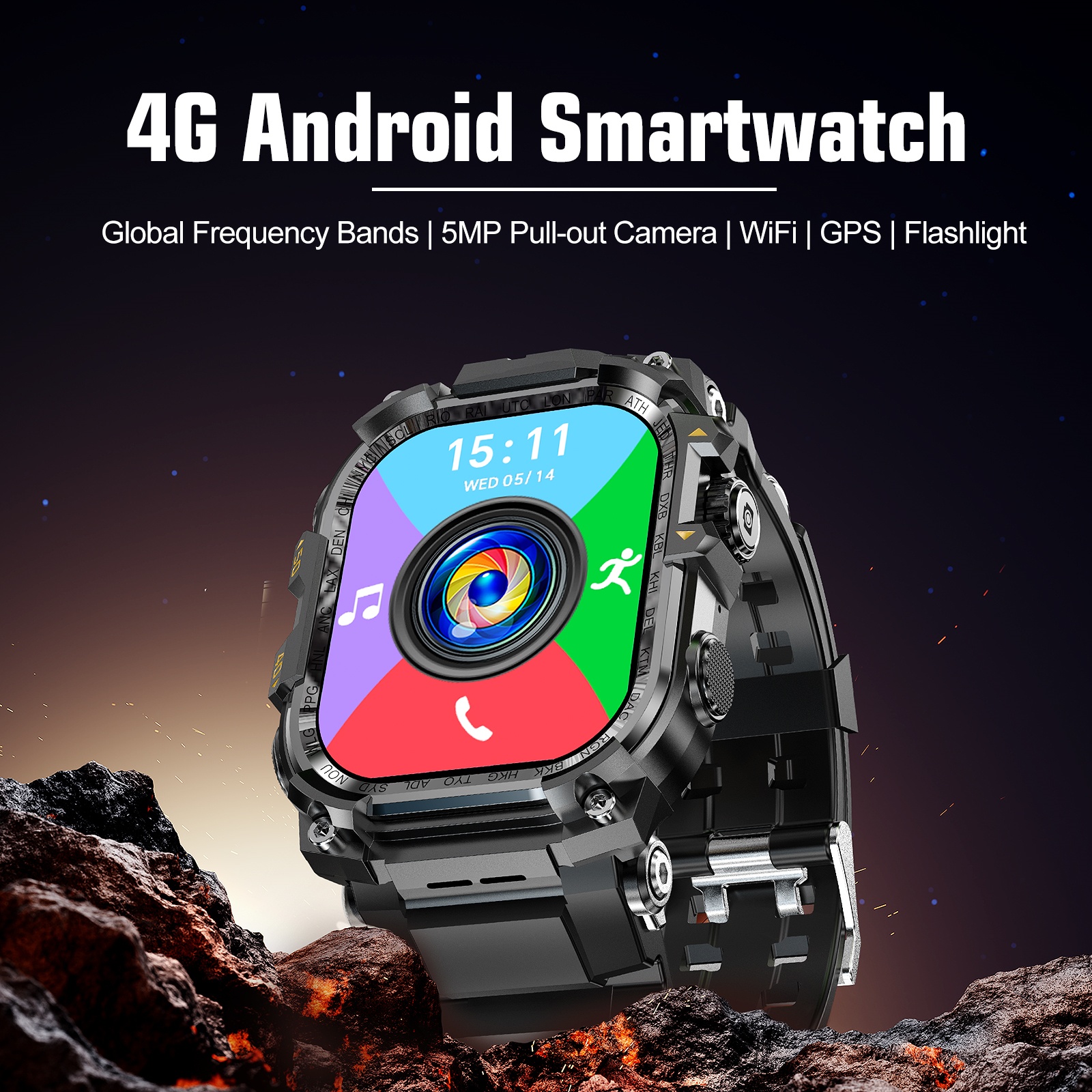 APPLLP 7 MAX Smartwatch 4G SIM - Fall Detection Watch avaliação e preço