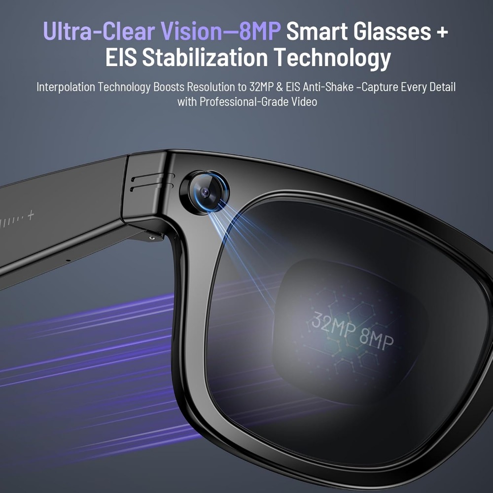 Smart Glasses with 800w Camera - Smart Glasses Lens avaliação e preço