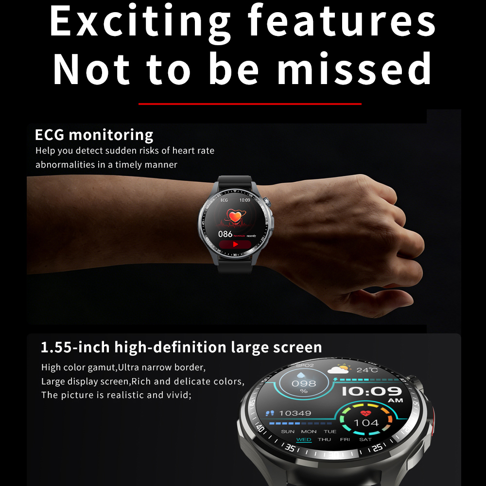 SOS Alert Heart Rate Fitness S - Fall Detection Watch avaliação e preço