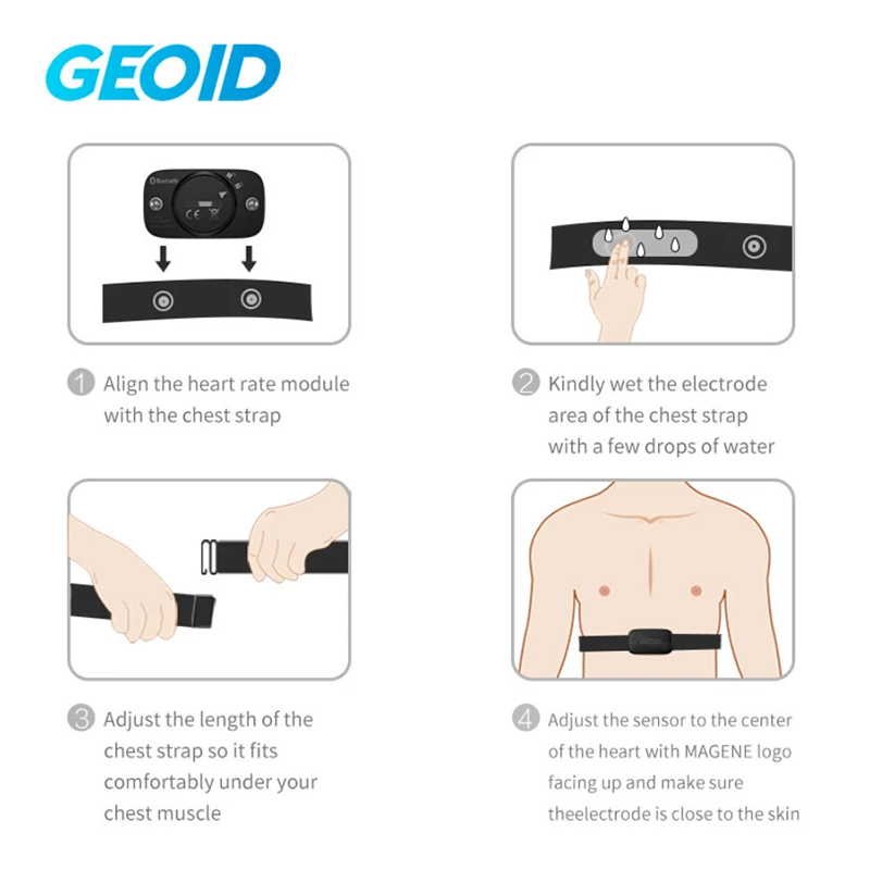 GEOID HS500 Heart Rate Monitor - Breath Rate Monitor avaliação e preço