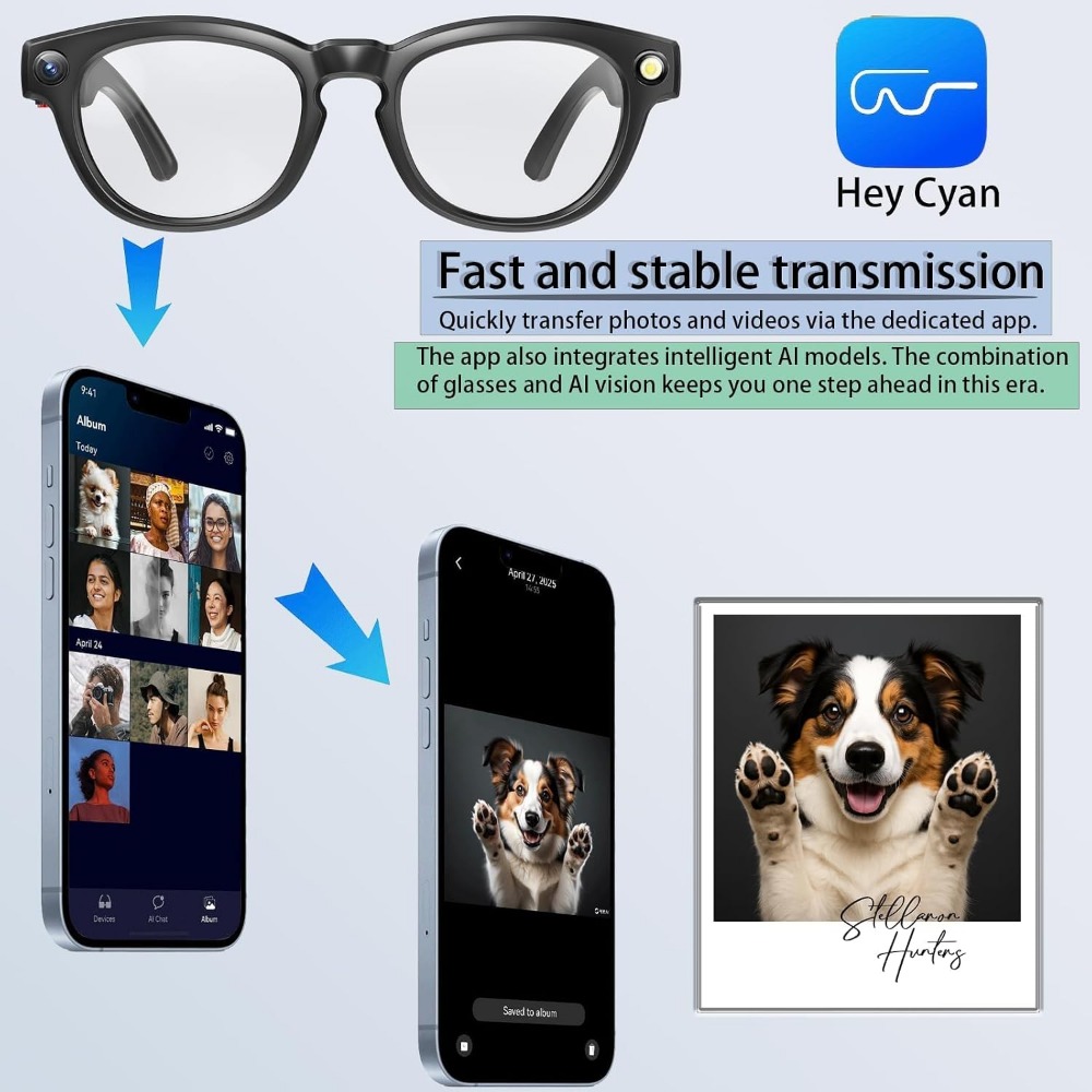 Smart Glasses: 4K Camera, Blue - Smart Glasses Lens avaliação e preço