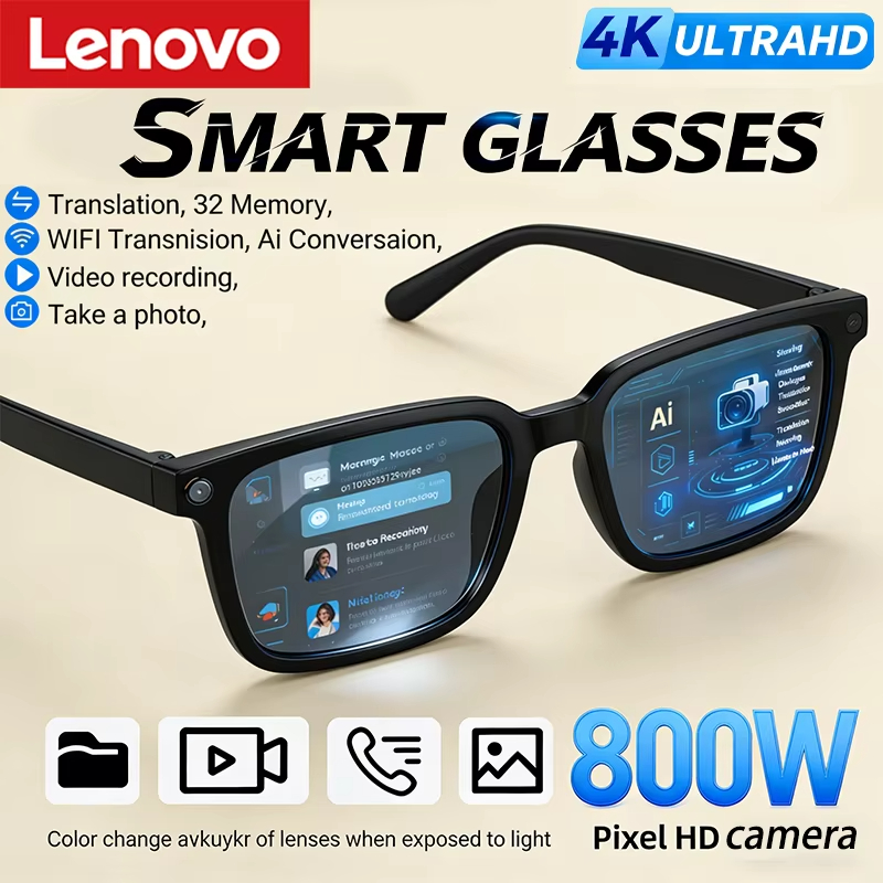 Lenovo AI Smart Glasses 8K HD  - Smart Glasses Lens avaliação e preço